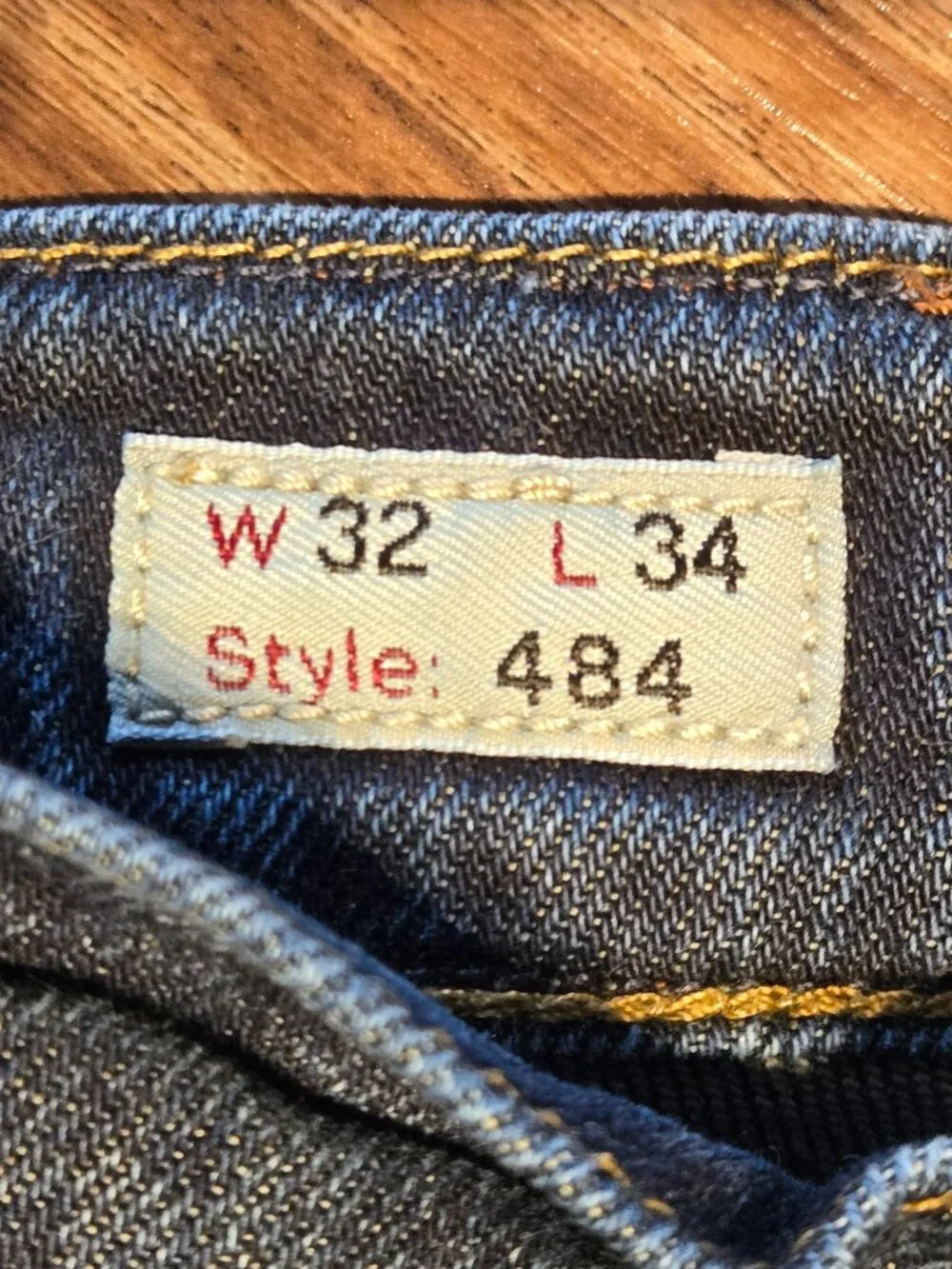 J.Crew Men’s 484 Slim Stretch Jeans 32x34 Kurabo Dark Indigo Denim